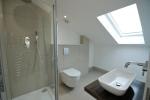 Golden Manor — bathroom with walk-in shower, WC and skylight