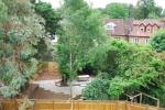 Golden Manor — view from upper floor over mature rear gardens