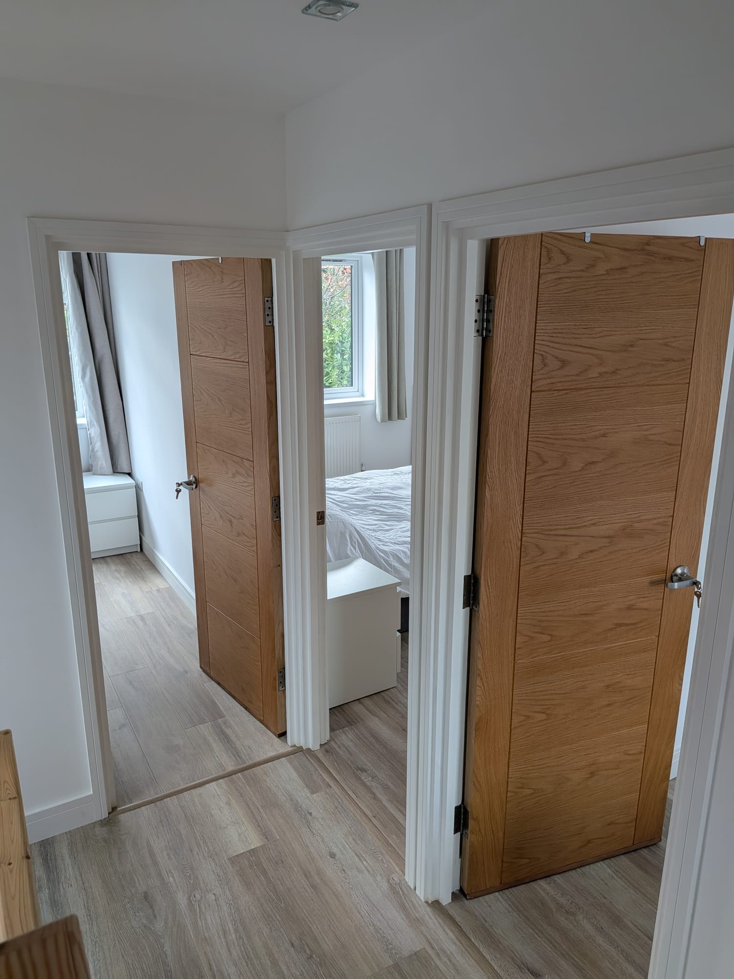 Orchard Gate — first-floor landing with oak internal doors