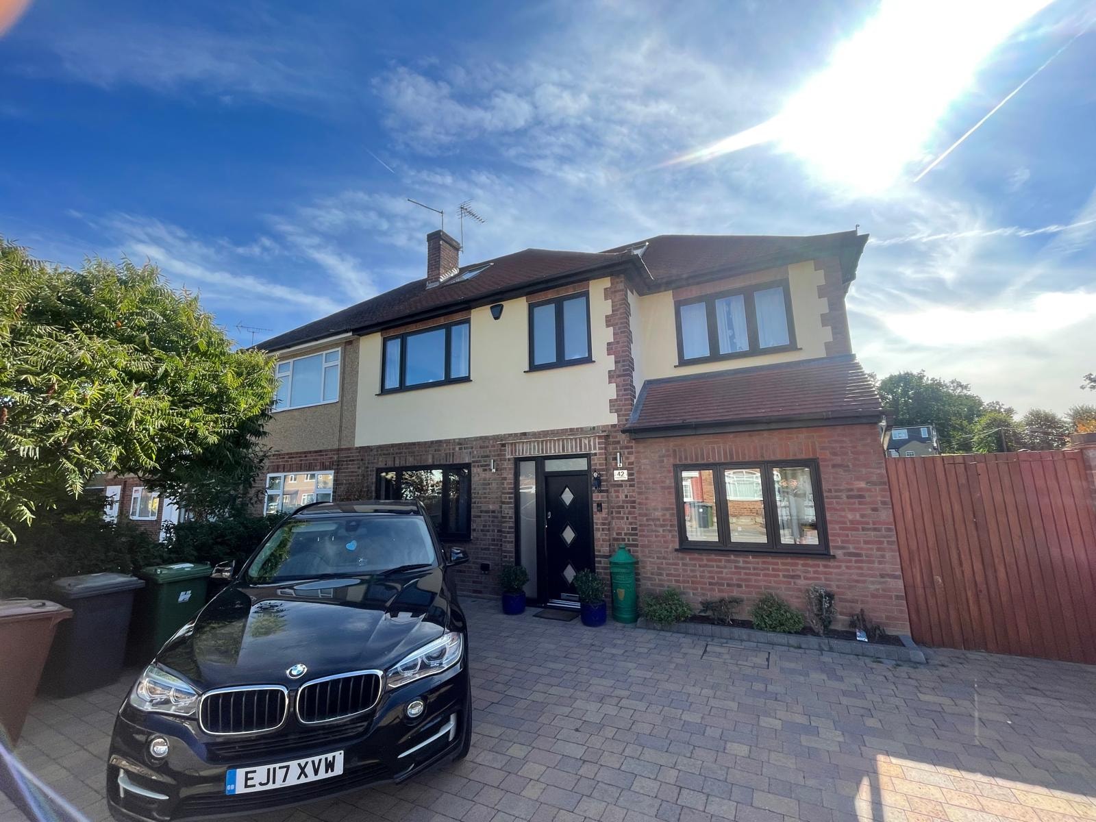 Rutherford Way — front elevation of completed house