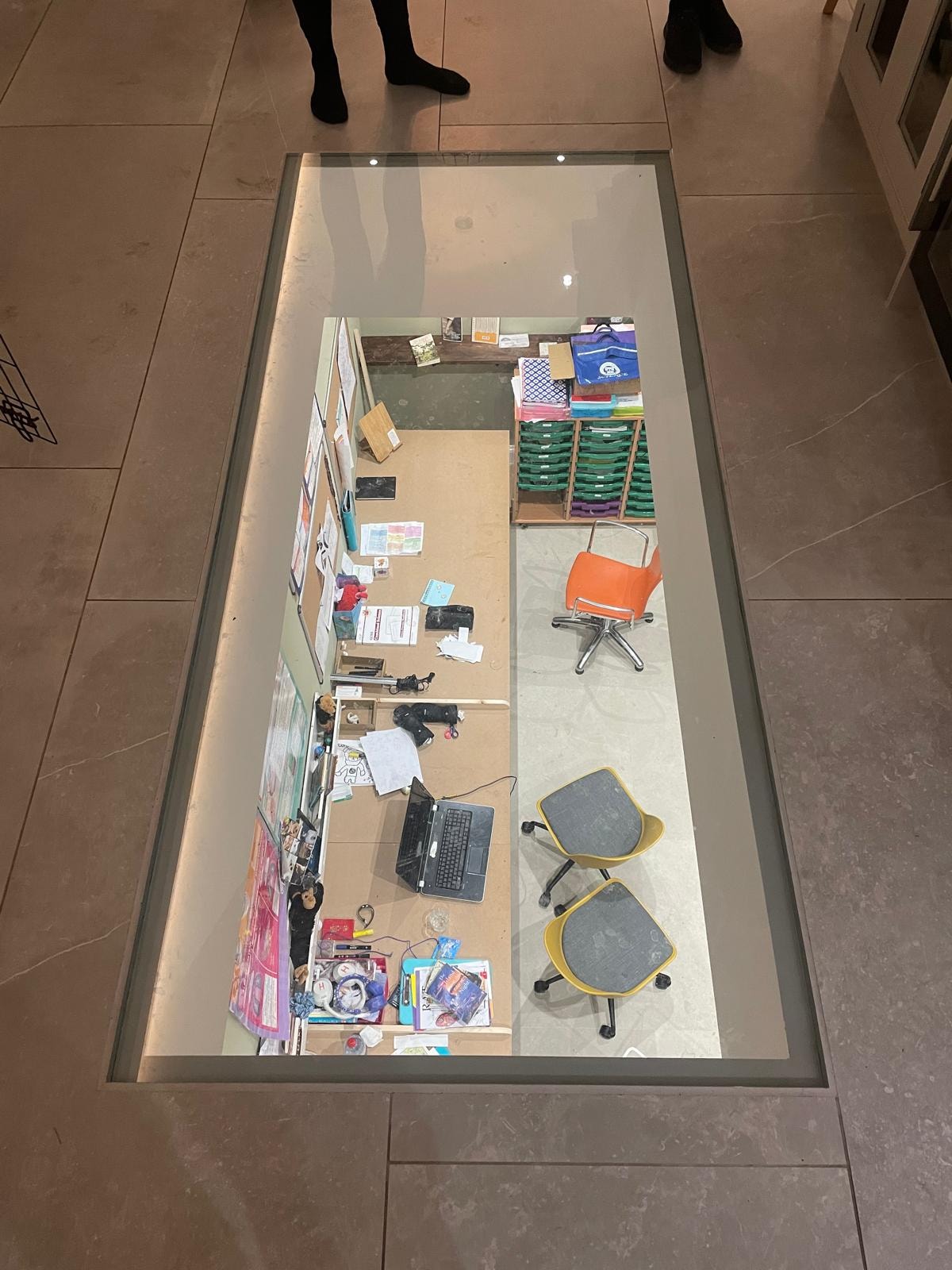 The Comyns — completed interior detail with bespoke display cabinetry